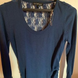 Blue maternity shirt